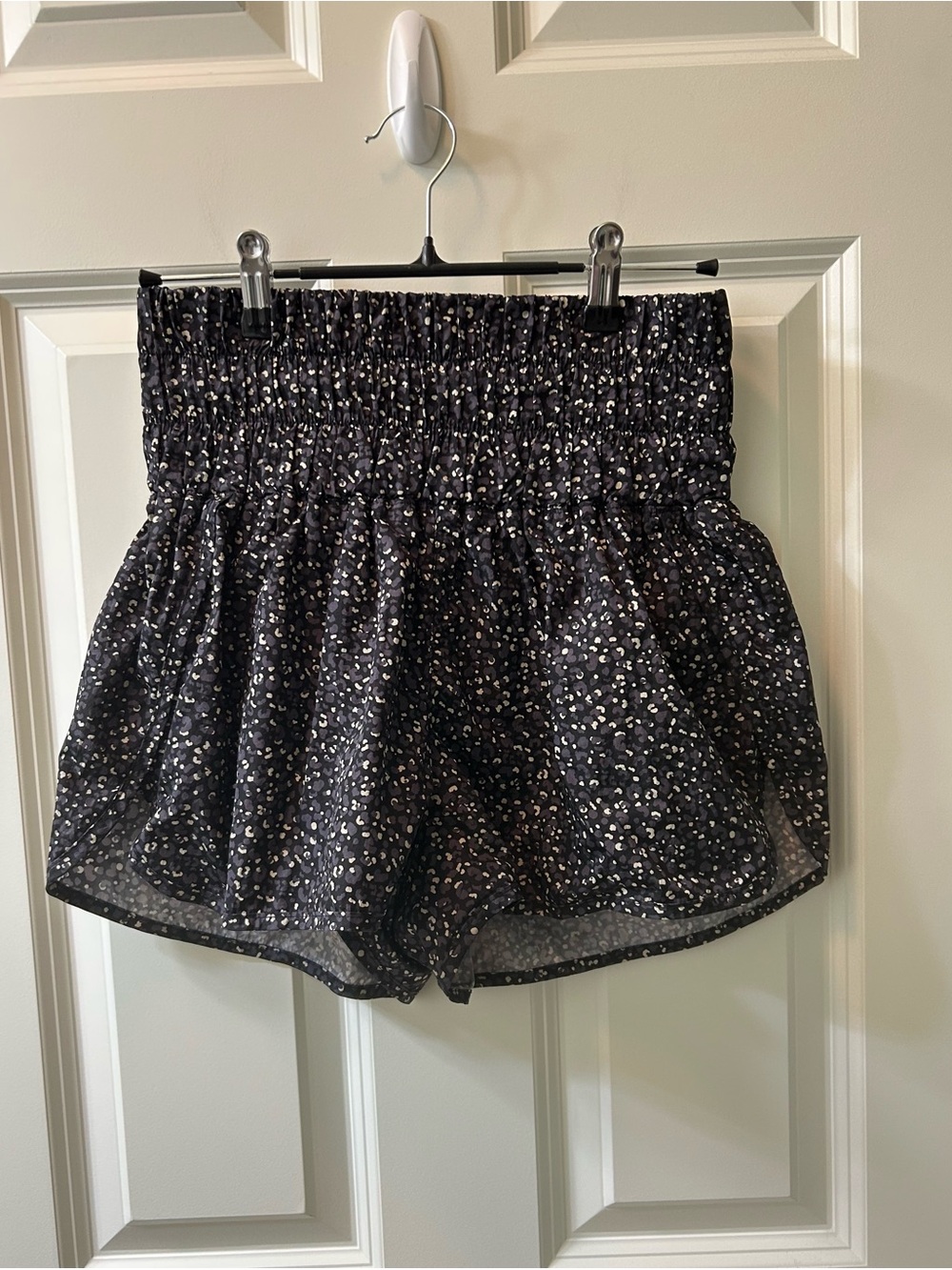Free People Black & Brown Floral Smocked Waist Size M